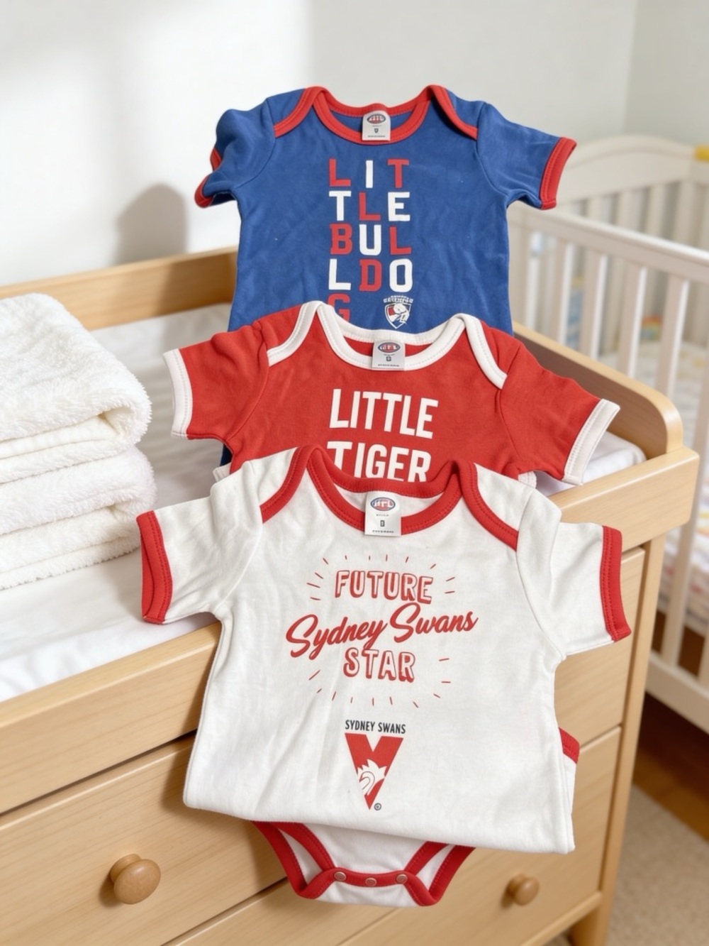 Infant Bodysuit - White/Red Future Star